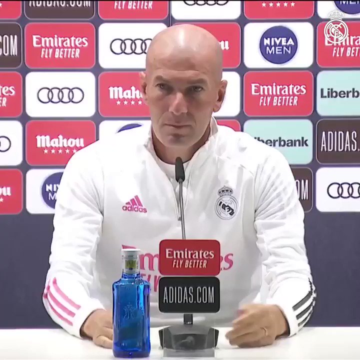 👔 #Zidane: “Queremos hacer un buen partido y seguir mejorando.”
#RMCity | #RMLiga https://t.co/Xnpbt2UX6F