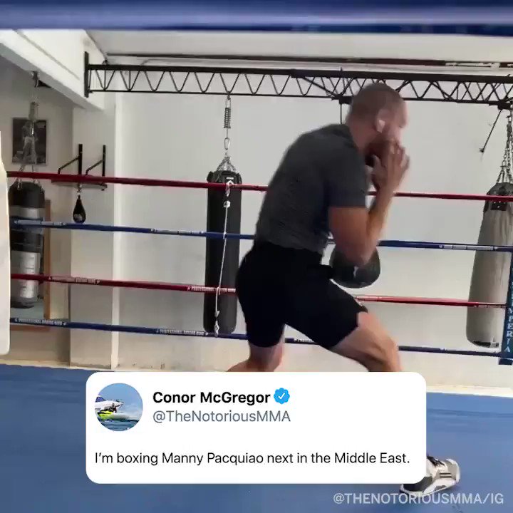 .@TheNotoriousMMA said he's going to fight @MannyPacquiao next 🥊
(via @ESPNRingside) https://t.co/kl0GcXZ90I