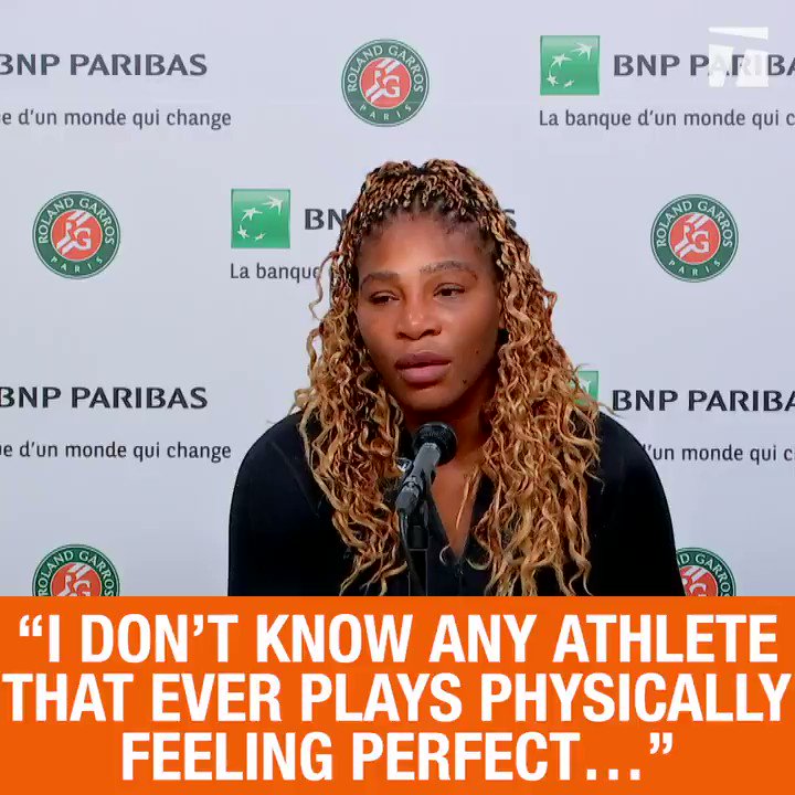 "I'm here, so I wouldn't be playing if I didn't think I could perform."
@SerenaWilliams talks her current physical condition and being okay with not feeling 100%.
#RG20 https://t.co/Z9fTJDatlh