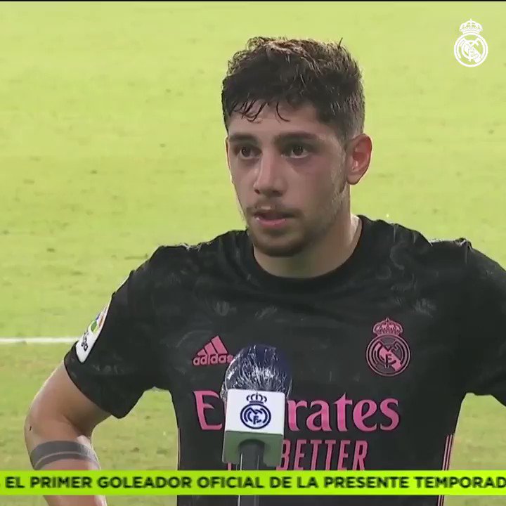 🇺🇾💬 ¡Marcó nuestro primer gol de la temporada en @LaLiga!
Las palabras de @fedeevalverde...
#HalaMadrid https://t.co/5DG03E5VC5