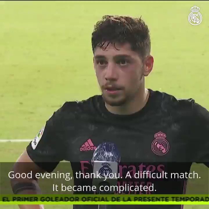 πΊπΎβ½οΈ This is what goalscorer @fedeevalverde had to say after our win against @RealBetis_en!
#HalaMadrid | #RMLiga https://t.co/EykniEnkov