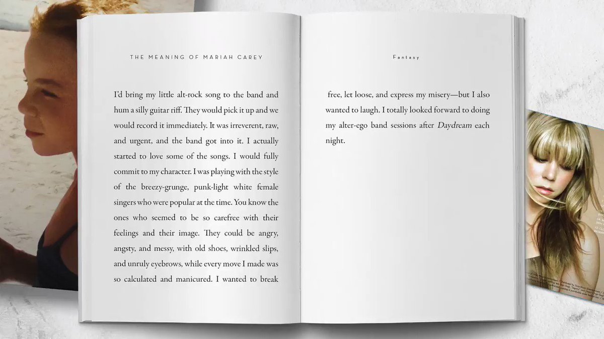 Fun fact: I did an alternative album while I was making Daydream 👀 Just for laughs, but it got me through some dark days. Here's a little of what I wrote about it in #TheMeaningOfMariahCarey 🤟 S/O to my friend Clarissa who performs the lead w/ me as a hidden layer #Chick #TMOMC https://t.co/Re23t5whcd