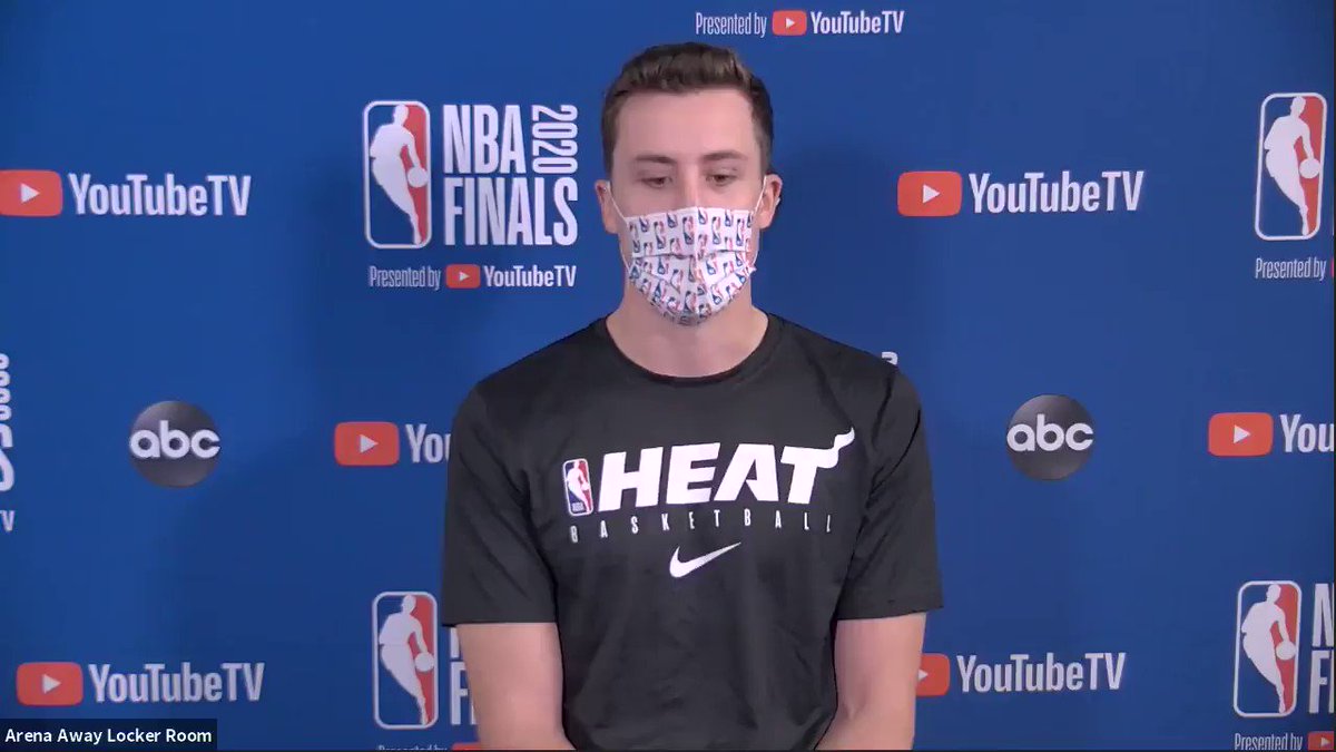 From not getting minutes in high school to playing in the NBA Finals, Duncan Robinson (@D_Bo20) knows how to push through adversity.
#NBAFinals presented by @YouTubeTV Media Availability
Game 1: Wednesday - 9:00pm/et, ABC https://t.co/4fR7GKeul0