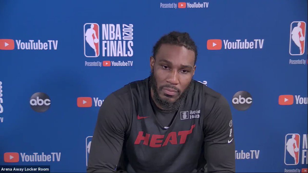 "Total team player. He gives his all to the team." - Jae Crowder on Meyers Leonard providing energy from the sideline
#NBAFinals presented by @YouTubeTV Media Availability
Game 1: Wednesday - 9:00pm/et, ABC https://t.co/pO11Vsa1C4
