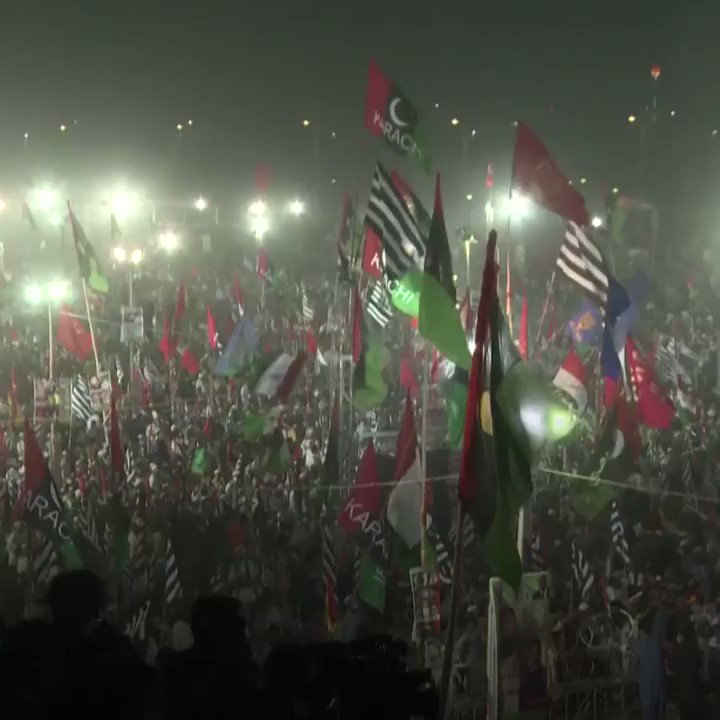 Pakistan's opposition parties held a massive rally to demand Prime Minister Imran Khan's resignation, whom they accuse of being installed by the country's powerful military. https://t.co/0mKtwlHYyI