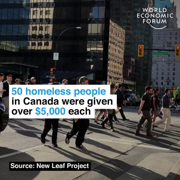 A charity in Canada gave 50 homeless people $5000 each.
A year later, the 50 make rapid improvements in their life & health, and the shelter saved $8000 per person🤯
They saved 60% more than they spent! Cash relief works. We need UBI.
#CashReliefNow
https://t.co/RUckwScHvN
