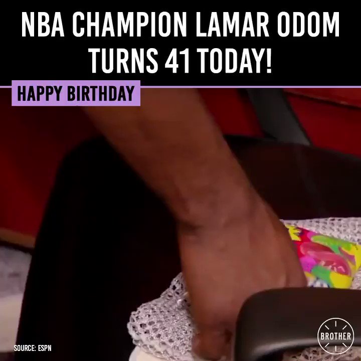Happy 41st Birthday to 2x NBA champion and Candy Man, Lamar Odom!  