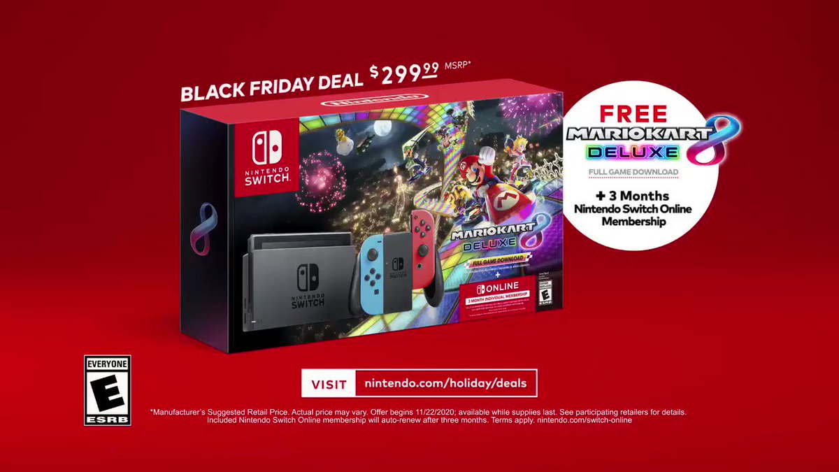 Black Friday: Grab a Nintendo Switch, Mario Kart and Nintendo Online For $300