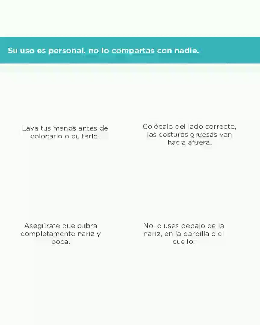 😷El uso correcto del cubrebocas reduce el riesgo de contagio por 🦠#COVID_19. Protégete y protege a los demás. https://t.co/F6Kwkdb20j