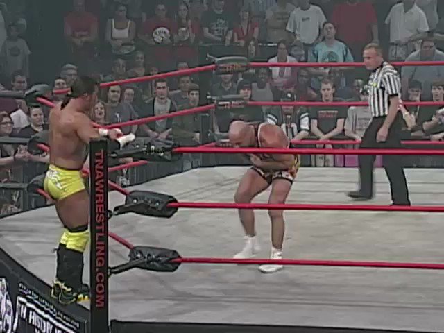 Today in #IMPACTHistory: @FrankieKazarian came THIS close to an upset against @RealKurtAngle for the World Championship. (iMPACT! November 15, 2007) https://t.co/9ksY6Ac2U2