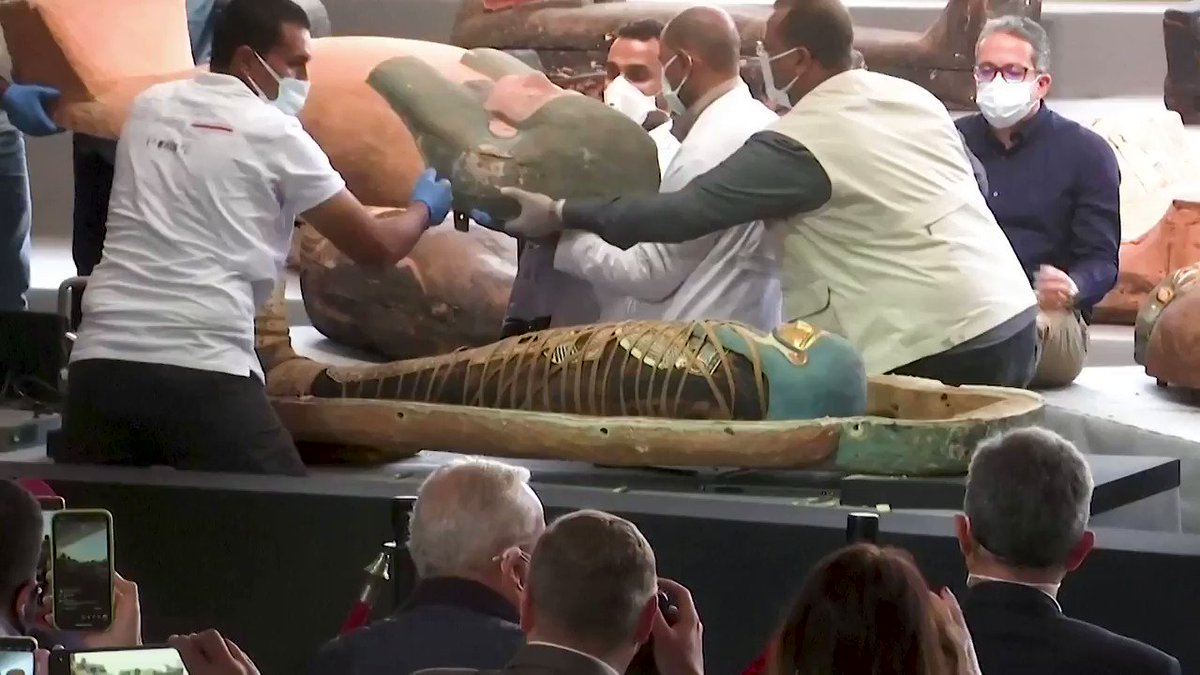 WATCH: Egypt unveils more than 100 coffins dating back 2,500 years, discovered in Saqqara Necropolis https://t.co/qDh2lXvBDB https://t.co/5yFyFOjSBc