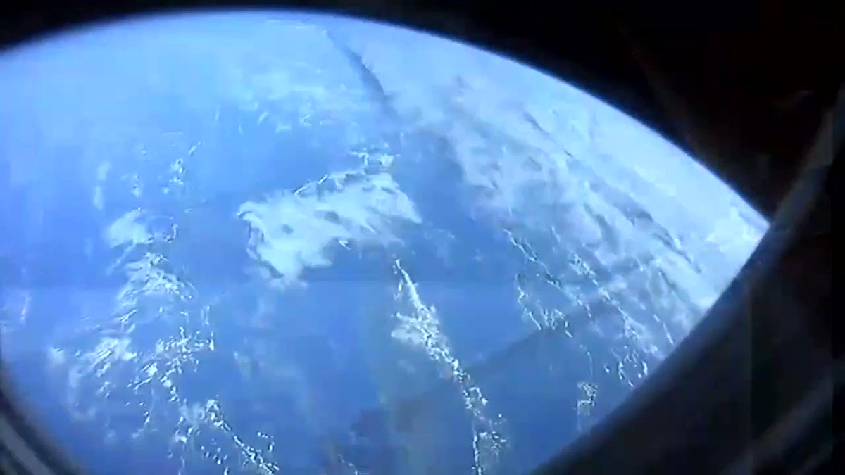 Live view of Earth from Crew Dragon