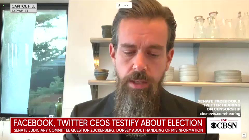 @CBSNews's photo on Jack Dorsey