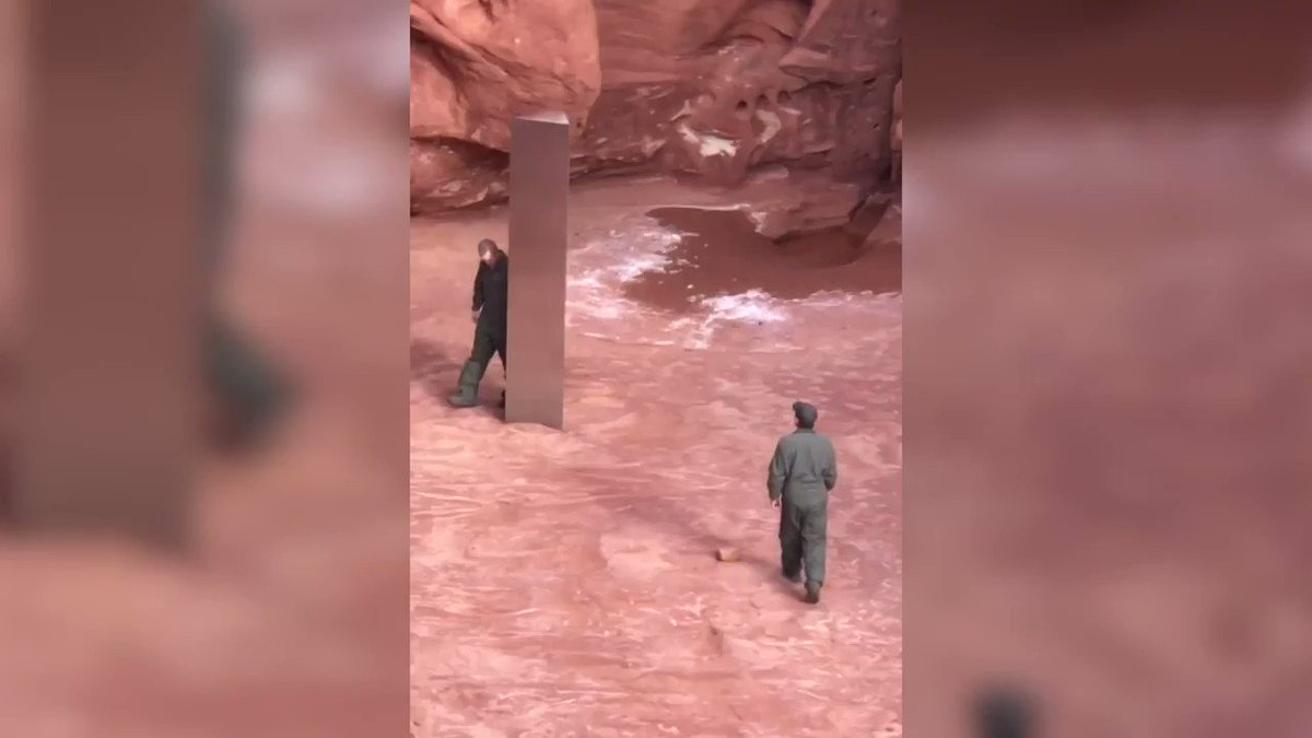 What started as a routine flyover suddenly took a turn after Utah officers stumbled upon a shiny, mysterious monolith in the middle of the desert https://t.co/inwxAdX3Ec https://t.co/bC64FqmWC3