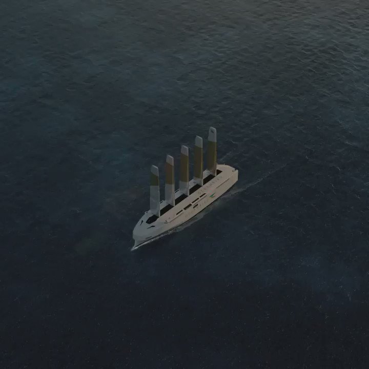 This new car carrier is the world's largest wind-powered vessel -- and it has the tallest ship sails that have ever been constructed: https://t.co/iBjehWMZM4 https://t.co/PDIaCXP6X0