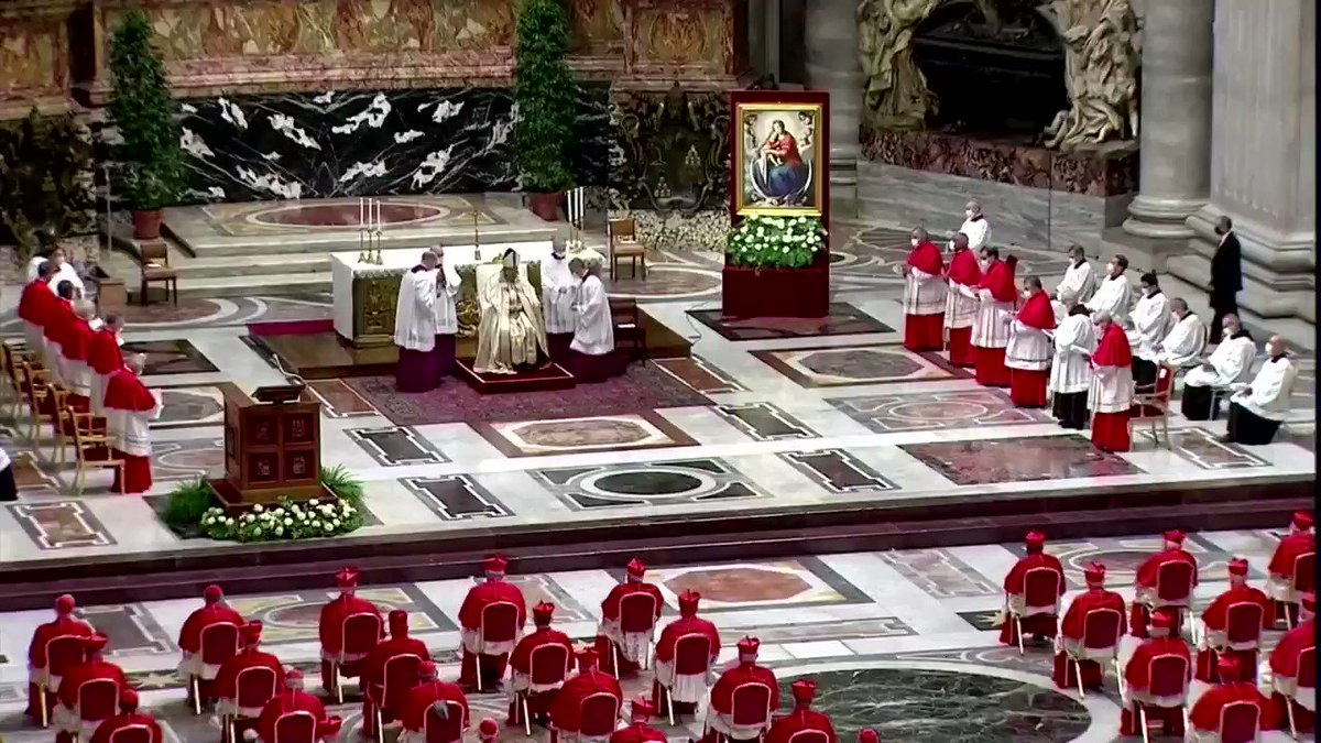 Pope Francis installed 13 new cardinals at the Vatican, including Washington D.C. Archbishop Wilton Gregory, who became the first African American to hold the rank https://t.co/rq7taQ6Gg9 https://t.co/cLWiMTAeKC