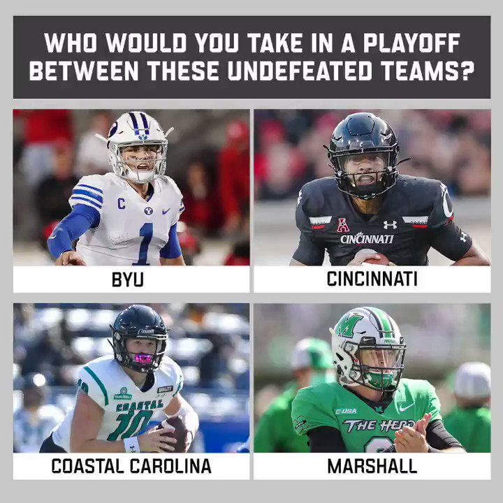 The best Group of Five unbeaten?
You're rolling with Cincinnati in the @CapitalOne Fan Vote. https://t.co/78NROoDnZl
