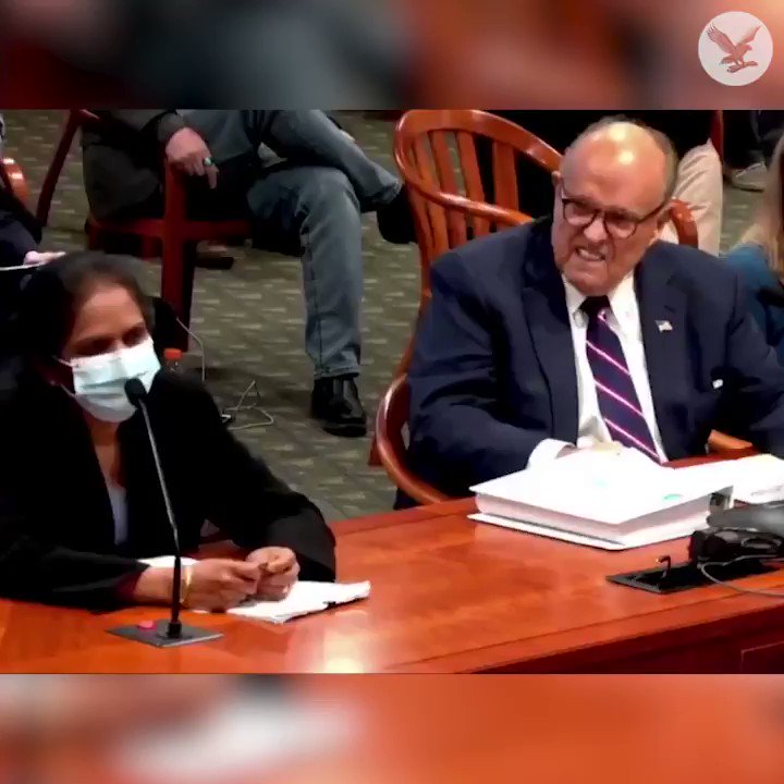 Rudy Giuliani asks witness to remove mask days before Covid diagnosis