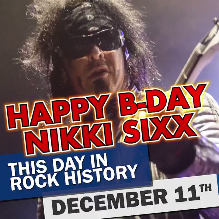 Happy birthday Nikki Sixx!
More rock history at  