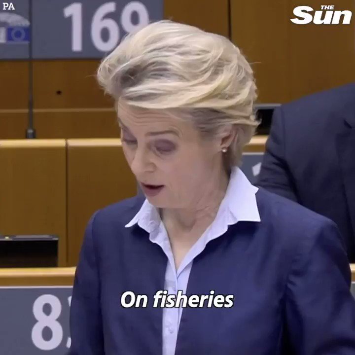 EU Commissioner Ursula von der Leyen says the "fisheries discussion is still very difficult"