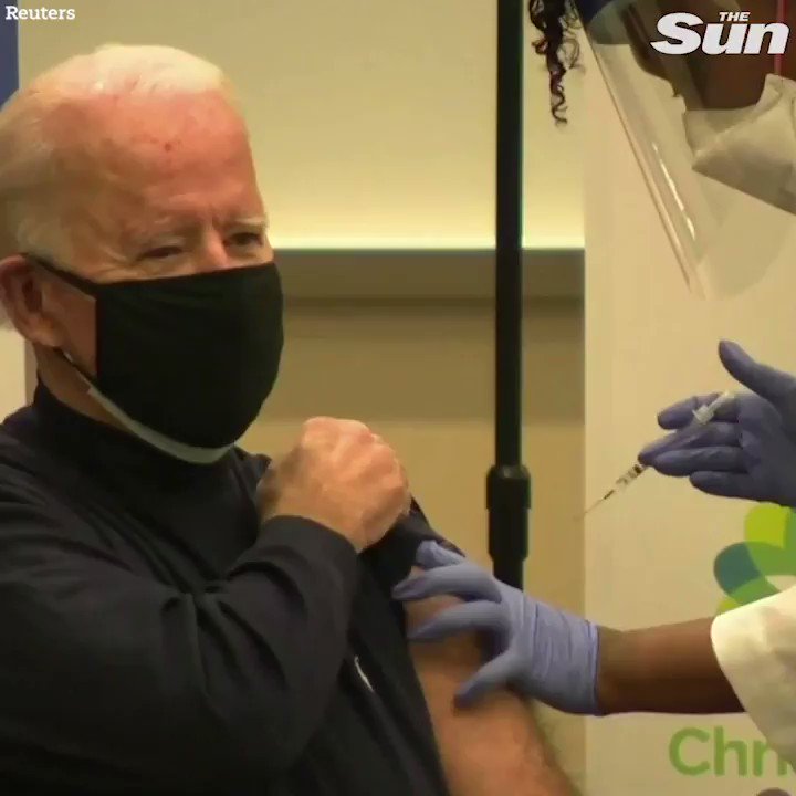 Joe Biden gets Covid vaccine live on TV to reassure the US public that it is safe