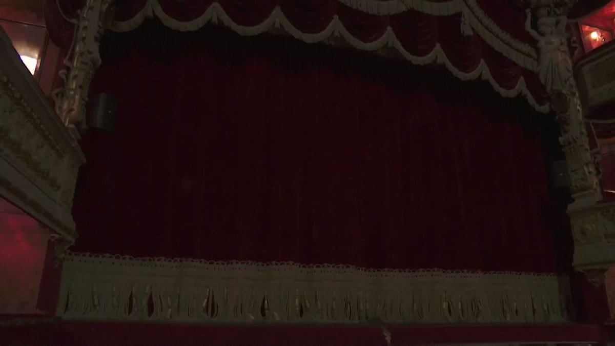 Curtains are up at this theater in Paris, but to a dark and empty stage https://t.co/iaZkeK9o1R