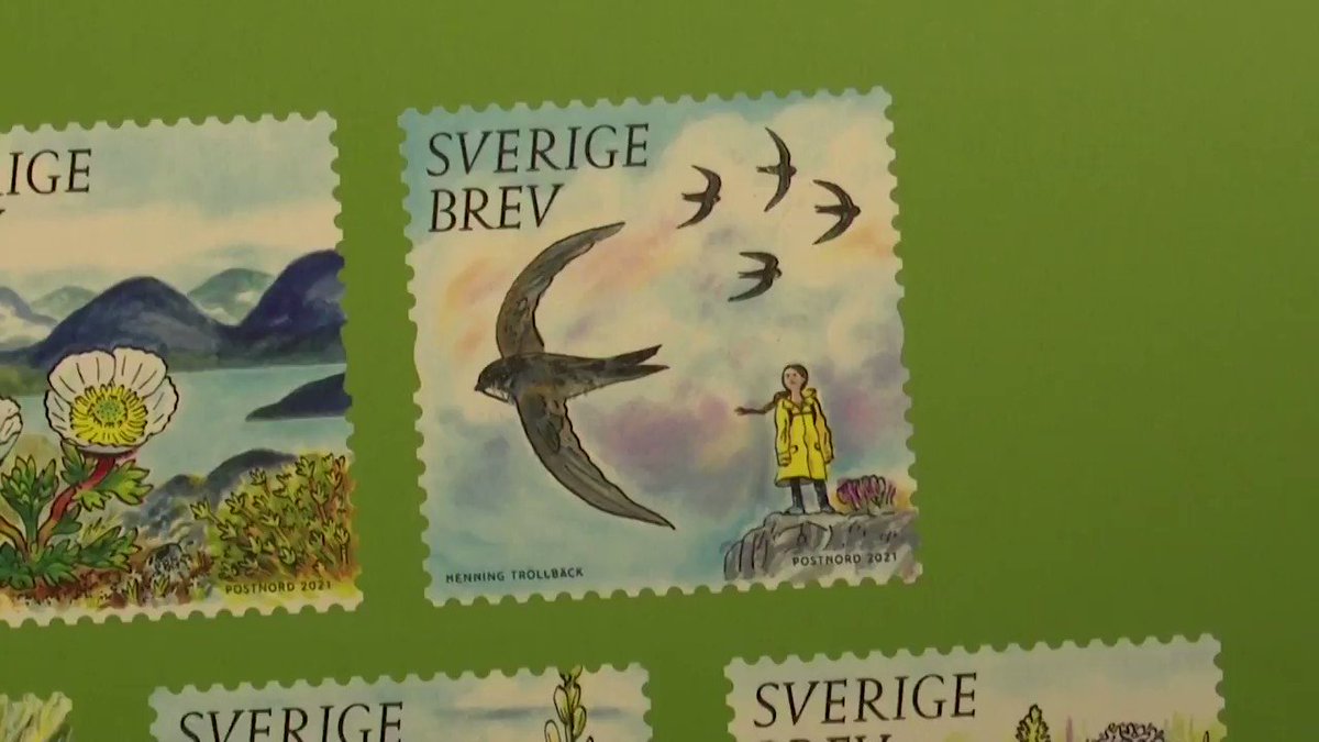Climate activist @GretaThunberg is being featured on Swedish stamps https://t.co/iWkjYPrxU2 https://t.co/4lyZCjHdUA