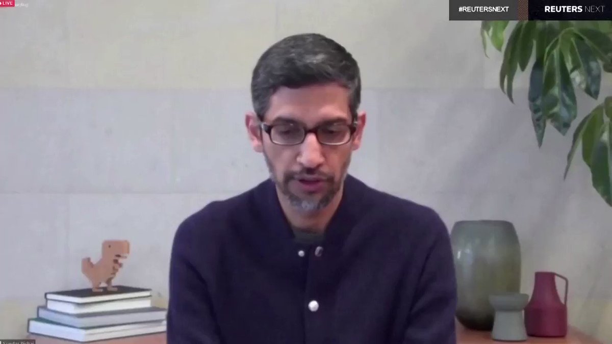 Sundar Pichai, chief executive of Google parent Alphabet, said YouTube has removed thousands of political videos since the United States certified the results of its election https://t.co/N1ScjQTWw4 #ReutersNext https://t.co/q7V4vR4Yy6