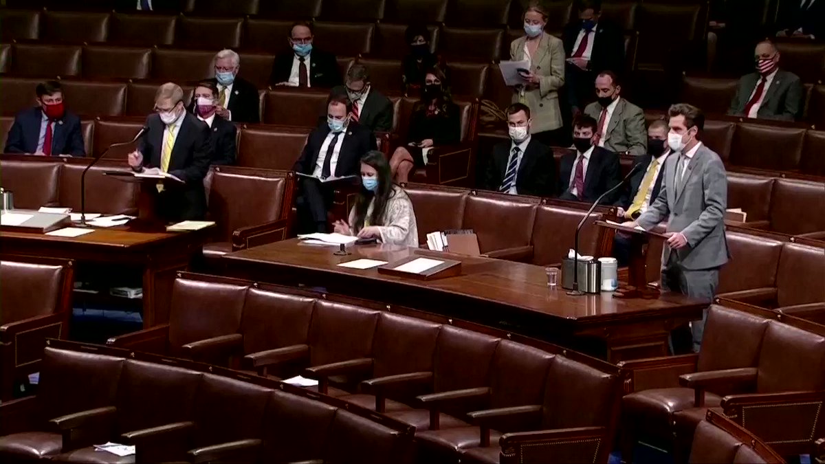 Representative Matt Gaetz of Florida, an ally of President Trump, railed against the push to impeach Trump for a second time, alleging ‘the Left in America has incited far more political violence than the Right’ https://t.co/ZEJxGExmQE https://t.co/puQxZF0Np7