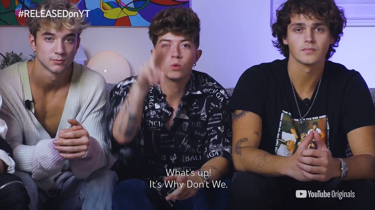 Want to be first in line for @whydontwemusic's new music video? Tune in for the premiere party on #RELEASEDonYT at 11:45pm ET → https://t.co/Zm6pX0xMUS https://t.co/m40X501EqX