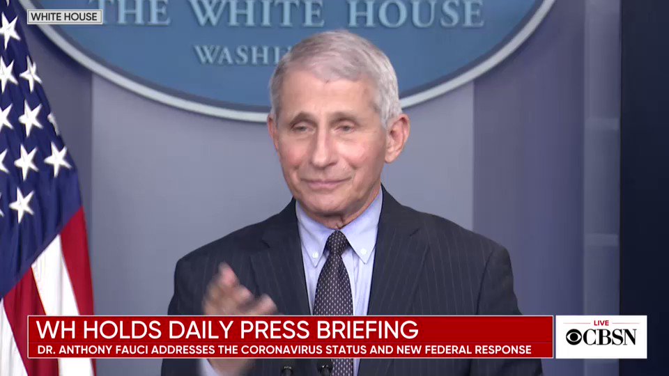 Dr. Fauci tells reporters in his first briefing under President Biden: "One of the new things in this administration is — if you don't have the answer, don't guess. Just say you don't know the answer." https://t.co/xRIwzxdMuL https://t.co/saP4Drw0Xt