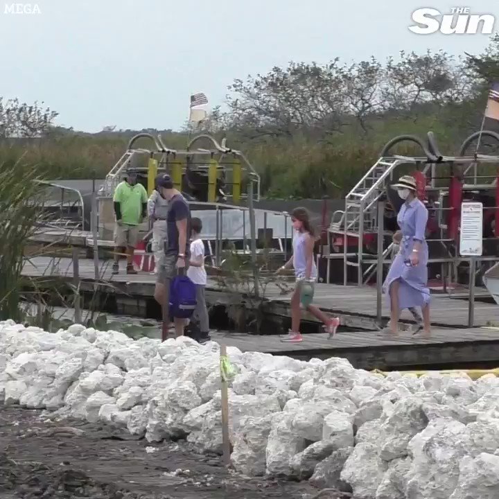 Ivanka Trump and Jared Kushner take their three kids to an alligator park