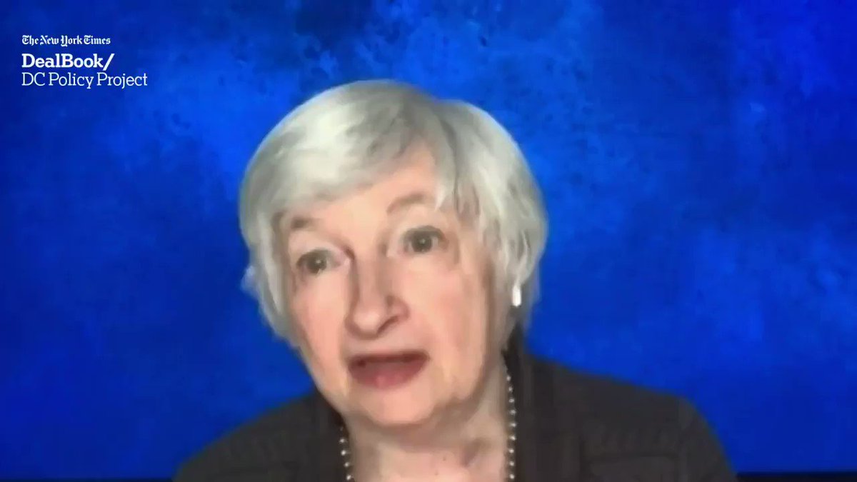 A so-called digital dollar could result in “faster, safer and cheaper payments,” said Janet Yellen at the 2021 DealBook DC Policy Project. "But there are a set of issues around central bank digital currencies that have to be examined." #DealBookDC https://t.co/3pbghxdTCz https://t.co/SS6Y4l1GQl