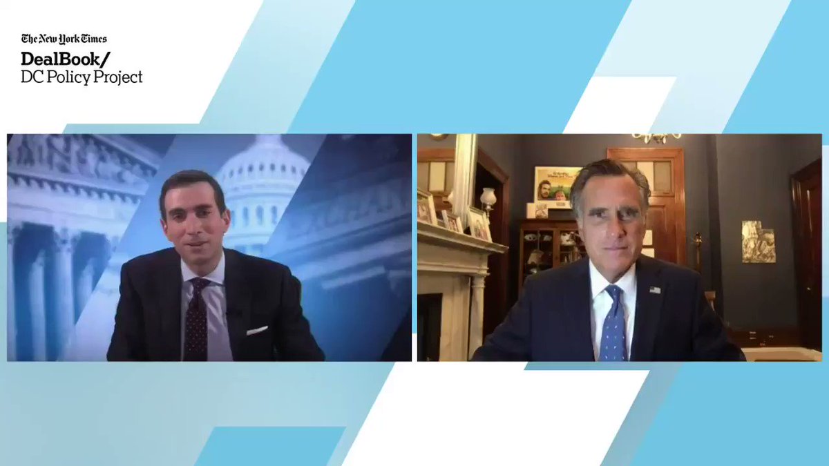 “I believe they each voted their conscience as I did. And there’s, I think, a great deal of mutual respect within our caucus and our conference,” Senator Mitt Romney on his colleagues’ impeachment votes, at the DealBook DC Policy Project #DealBookDC https://t.co/Q6zOBOXHks https://t.co/2CDwRlX7t7