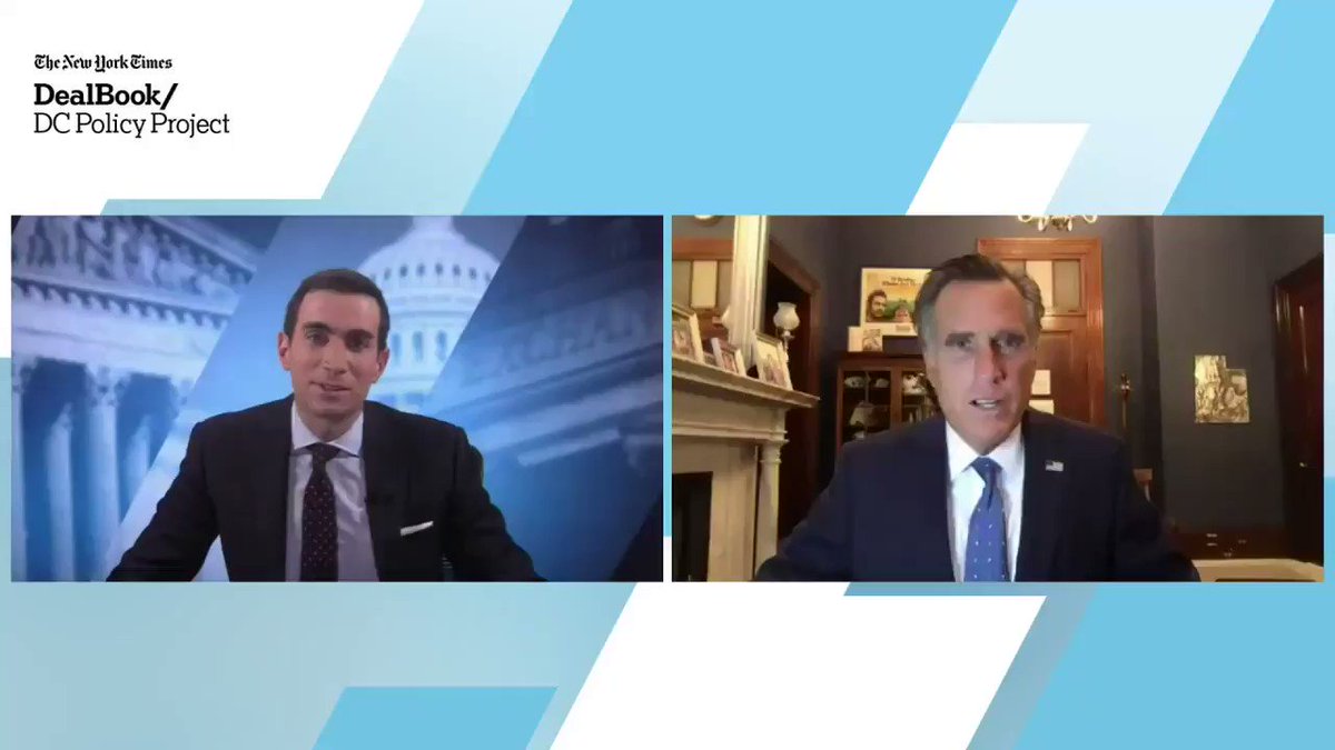 "China is a competitor and China does not play by the rules of international trade and they’re killing American jobs and Western jobs. President Trump was right to confront China," Senator Mitt Romney said at the DealBook DC Policy Project #DealBookDC https://t.co/VVnerVbYRG https://t.co/QadKmAznnQ