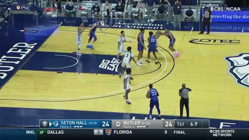 CBS Sports Network (@CBSSportsNet) on Twitter photo 25/02/2021 00:50:03 .@SetonHallMBB squeaks out a late bucket to take a two-point lead into the locker room. .@SetonHallMBB squeaks out a late bucket to take a two-point lead into the locker room.