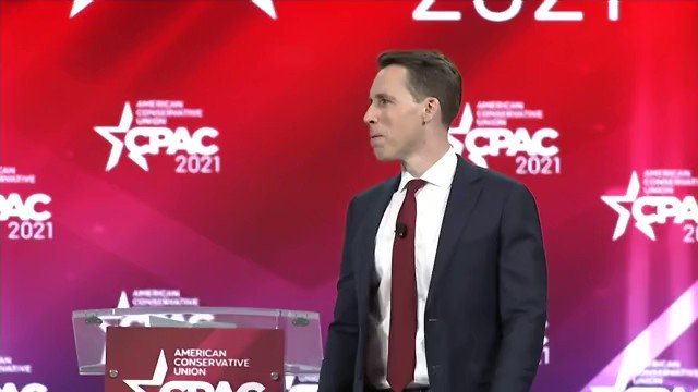 Sen. Josh Hawley: "There is no way that we're going to back down. We're not going to back down to the woke mob. We're not going to back down to the cancel culture." https://t.co/cfTz5UVXab
