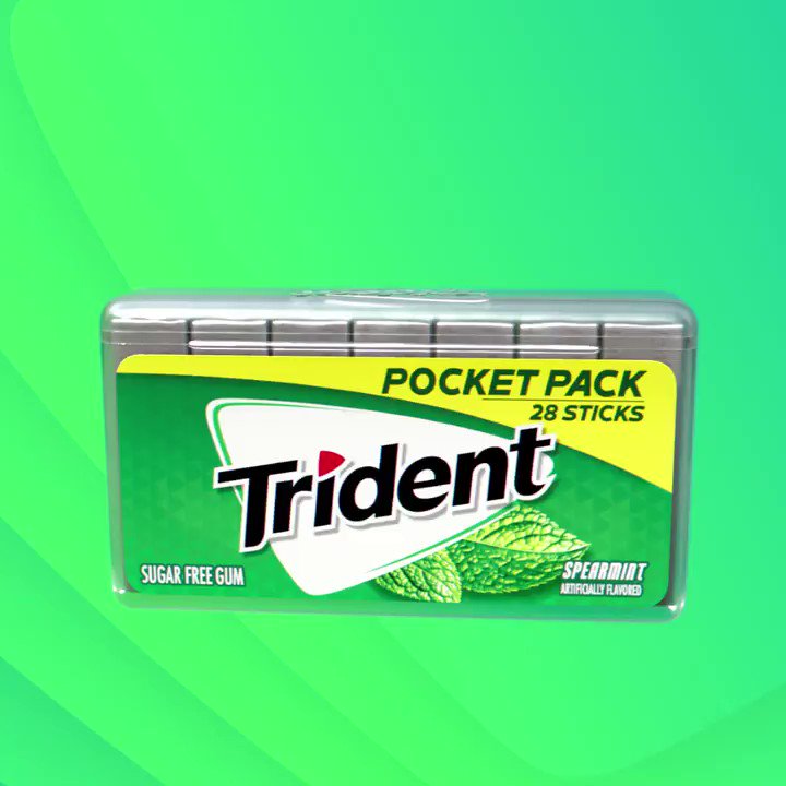 Trident Gum 2x The Gum 28 Sticks Fresh Refreshyourrhythm With The Trident Pocket Pack Twitter