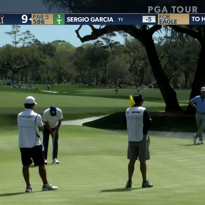 RT @GOLFTV: Sergio Garcia eagles his final hole for an opening 65.

He leads by two.  https://t.co/a6QEWb0w4J