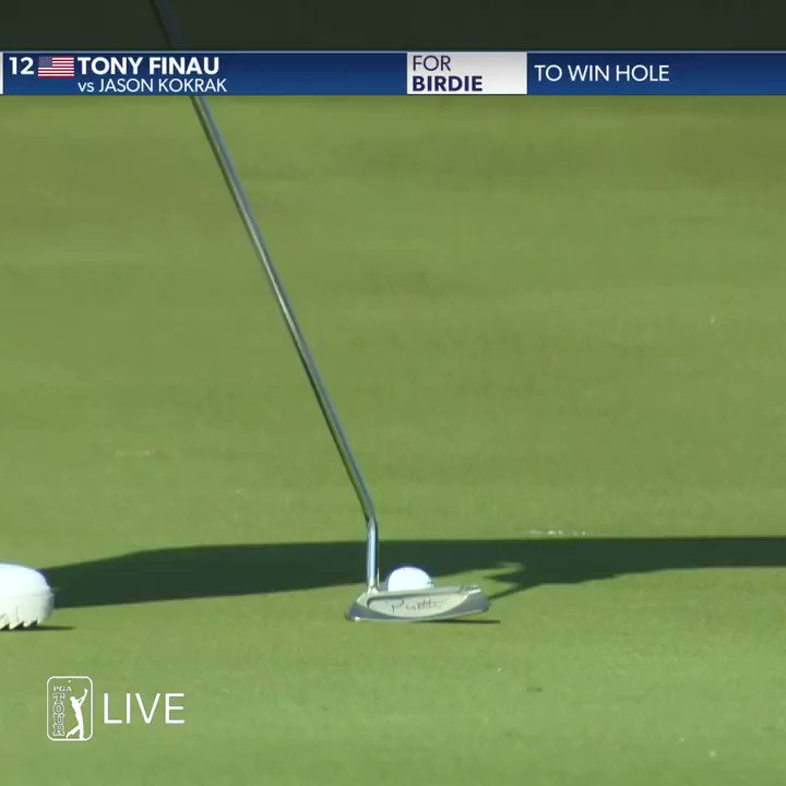 "Put your shadow on it!"
@TonyFinauGolf starts the day 1UP with a little help from his ... shadow? 🤔
#QuickHits https://t.co/wWJK7HDdEj