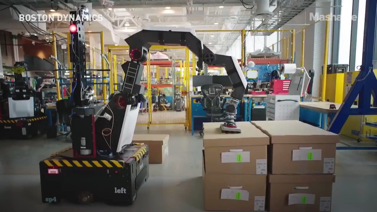 Image for the Tweet beginning: Boston Dynamics made a robot