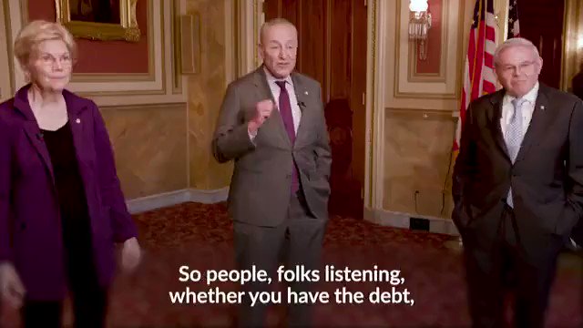 Sen. Chuck Schumer on canceling $50,000 of student loan debt: "We're asking you, email, call, write President Joseph Robinette Biden and tell him you want this done." https://t.co/qiq9xlySJE