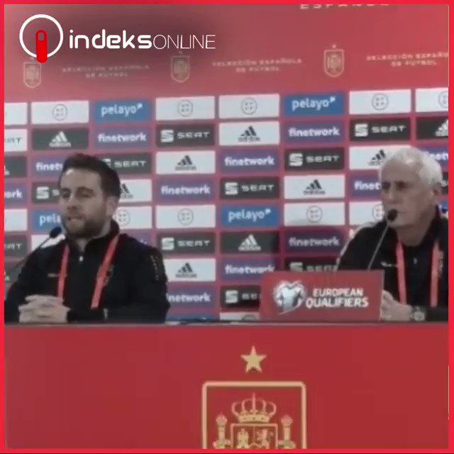 MUST WATCH: A priceless moment from the European Qualifiers conference. #Kosovo team official forces Spanish journalist to recognize Kosovo. ⚽️🇽🇰
The controversy stems from Spain’s designation of Kosovo as a “territory.” https://t.co/Z3CpdoEYJ3