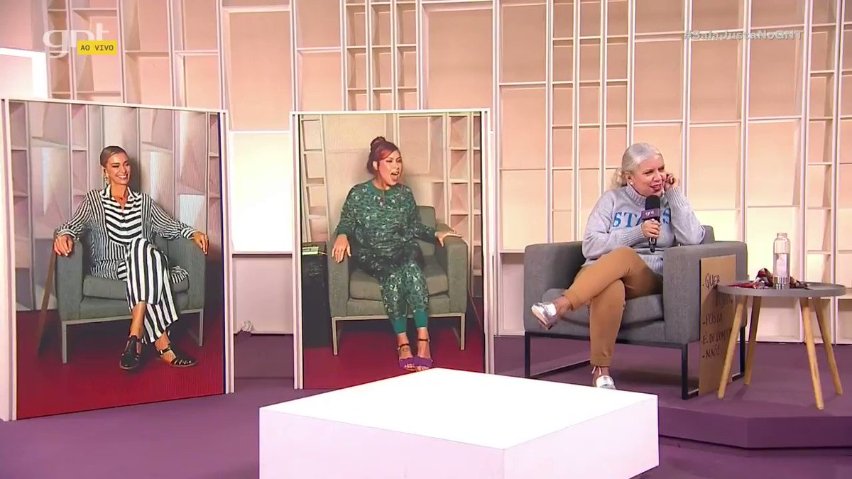 'Essa tem jambu...' 🤣🤣 amigas como a @astridfontenell, todos queremos! 💜 @gabyamarantos #SaiaJustaNoGNT https://t.co/zoirlZOEIc