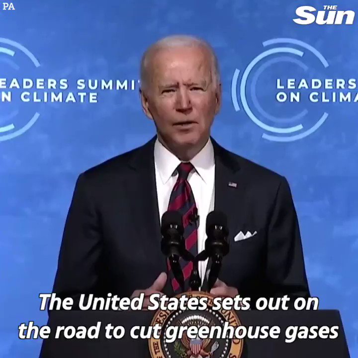 Joe Biden pledges to halve US emissions by 2030 EarthDay