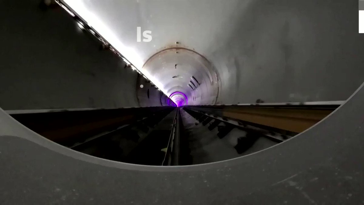 WATCH: The Virgin Hyperloop pod is a magnetic levitation form of transport and could hurtle at speeds of up to 750 miles an hour through almost air-free vacuum tunnels https://t.co/JeBeqUXYDU https://t.co/viF10gdTE4