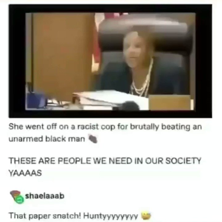 Watch as Judge Vonda Evans speaks TRUTH to a racist cop for beating an unarmed Black man during a traffic stop! THIS is the type of accountability we need in courtrooms across America! https://t.co/xc5FejI4rS