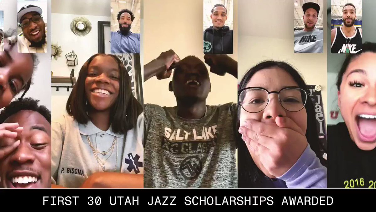 What’s better than granting a scholarship for every Utah Jazz win this season?
Getting to tell the recipients that their life is about to change ❤️ https://t.co/7YPWho77TX