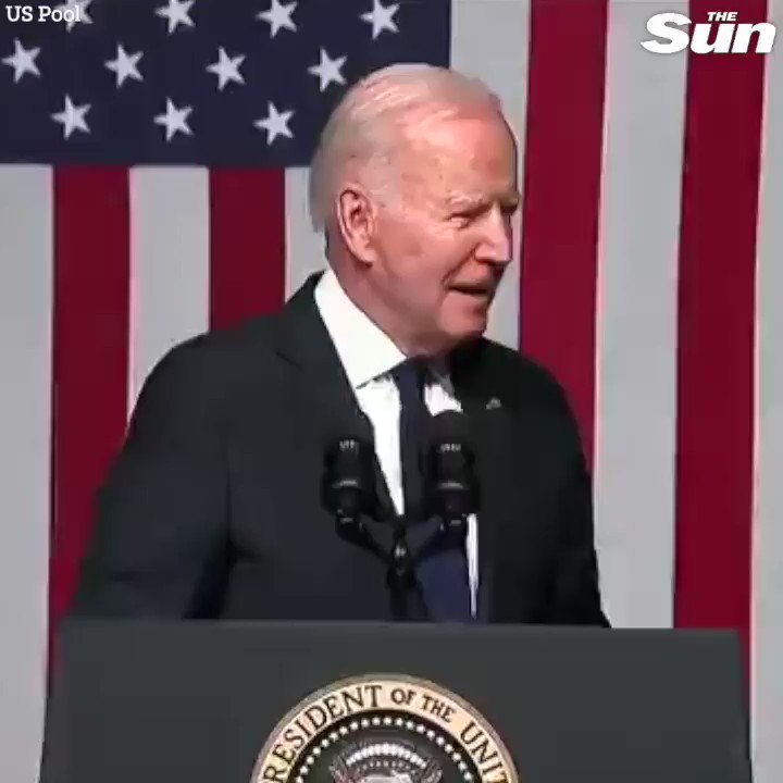 Joe Biden makes bizarre start to Tulsa speech by running off stage to 'make sure' two girls got ice cream