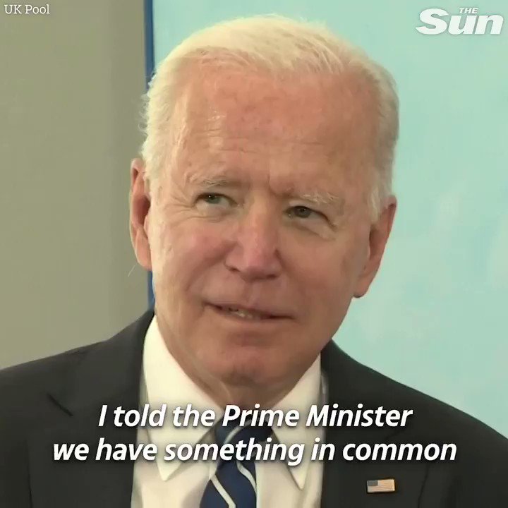 Joe Biden tells Boris Johnson ‘we both married above our station’